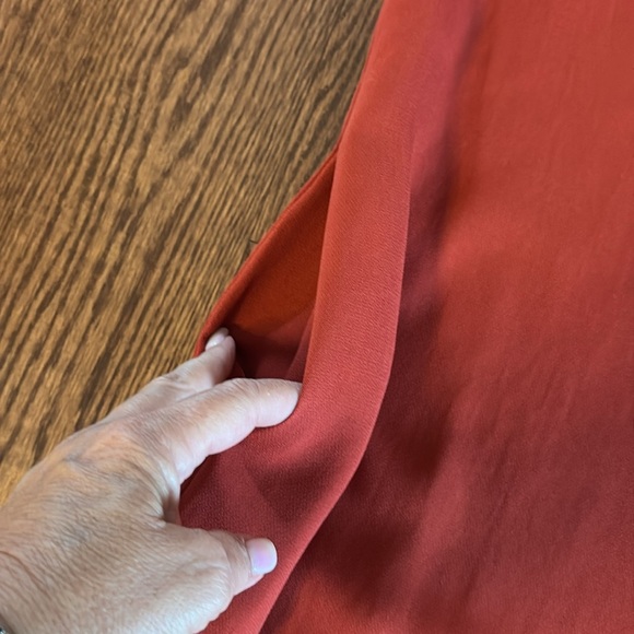 Line & Dot color block muni dress embellished beaded accent statement sleeves M - Picture 15 of 17